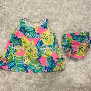 Lilly Pulitzer baby dress and bloomer set